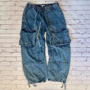 Signature8 Relaxed Blue Cargo Jeans